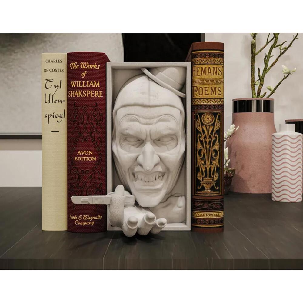 Terrifying Art the Clown Book Nook - Slasher Bookshelf Insert Decor